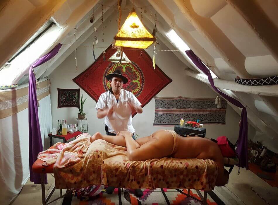 Massage relaxing Ayahuasca in Cusco Ceremony